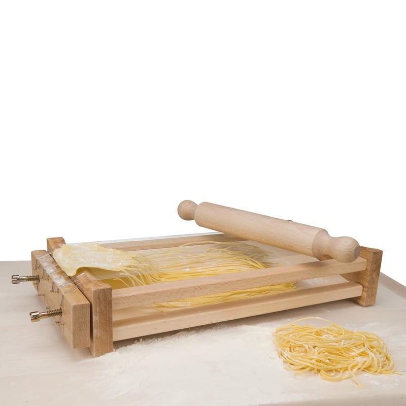 Eppicotispai "Chitarra" Pasta Cutter with 32cm/12.5-Inch Rolling Pin