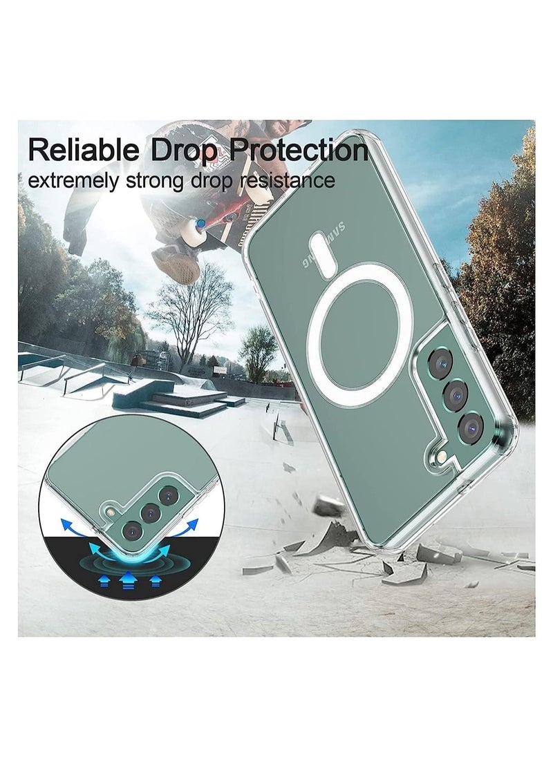 Raxoom Case Compatible with Samsung Galaxy S23 Magnetic Case Shock Absorption Anti-Scratch Slim Thin Hard Back Crystal Cover 117/200 - Image 2