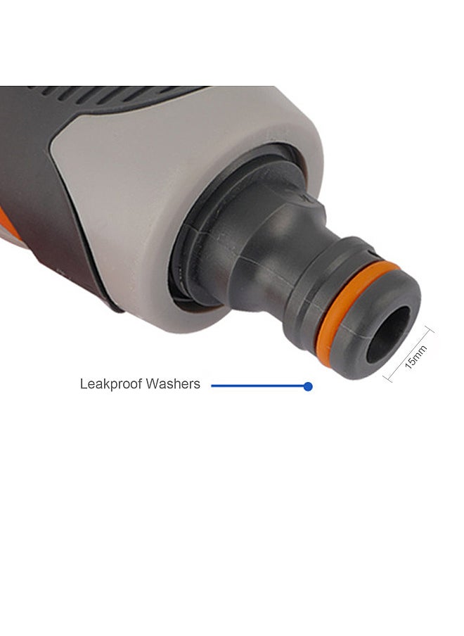 Generic Garden Hose Nozzle Spray Nozzle Gun with 8 Adjustable Watering Patterns Anti-Slip High Pressure Water Nozzle for Watering Garden Cleaning Car Wash Pets Shower  - Image 3