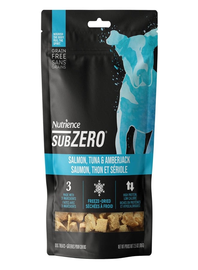 Nutrience All Life Stages Grain-Free Subzero Freeze-Dried Dog Treats,100% Pure Protein, Flavor: Salmon,Tuna & Amberjack, 70Gm Bag - Image 1