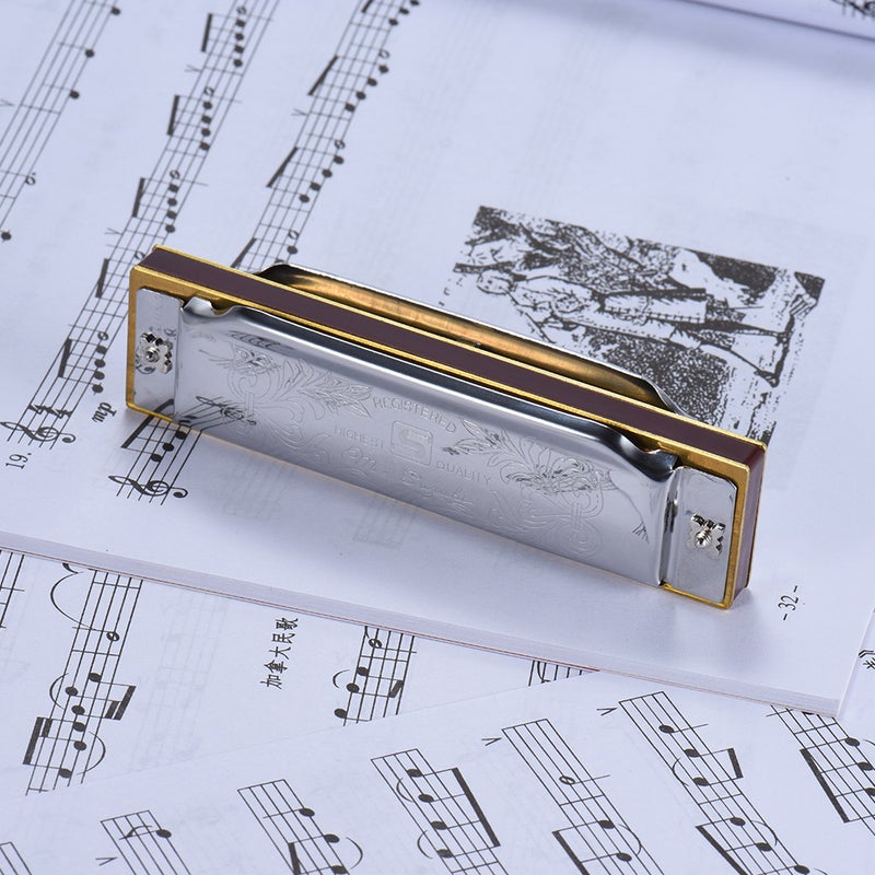 Suzuki 1072-F Folkmaster Standard 10-Hole Diatonic Harmonica Key of F 20 Tone for Beginner Student - Image 3