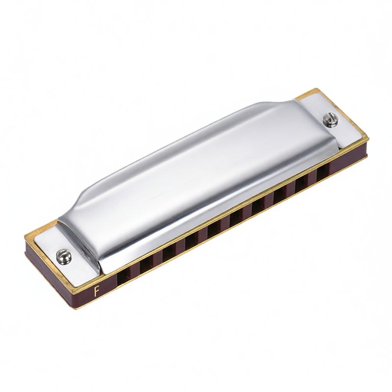 Suzuki 1072-F Folkmaster Standard 10-Hole Diatonic Harmonica Key of F 20 Tone for Beginner Student - Image 1