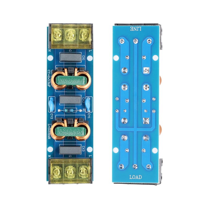 Power Filter 25A Multicolor Reactance-Type Low-Pass Filter Module - High-Frequency 2-Stage Filtering Circuit Board for Precision Instruments, Automotive Electronics and Automated Systems - Image 2