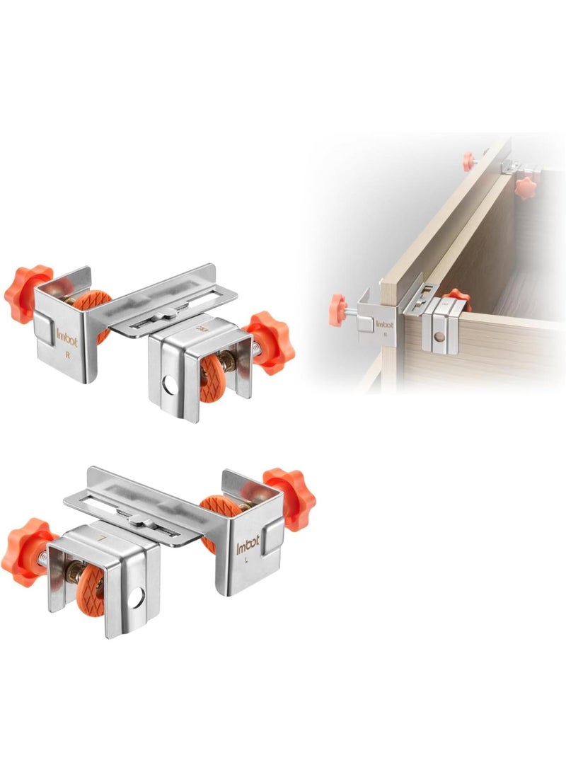 GGOOT Drawer Front Installation Clamps，2 Cps Adjustable Cabinet Drawer Mounting Hardware Clamps For Home Bedroom Woodworking Tools, Living Room Drawer Panel Installation - Image 1