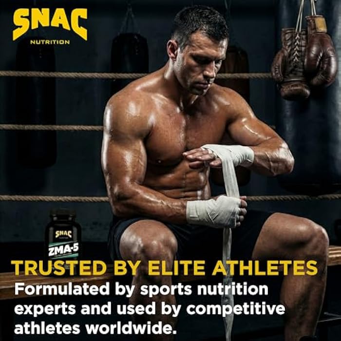 SNAC ZMA-5 Mineral Supplement - Supports Muscle Function, Restful Sleep, Immune Health & Relaxation with Zinc, Vitamin B6, Magnesium & 5-HTP for Sleep, Anxiety, Calmness - 180 Veggie Capsules (2 Pack) - Image 5