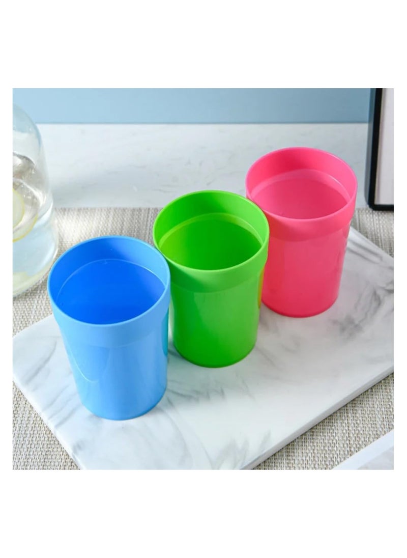 VIO 4pcs Reusable Plastic Cup Multi color Reusable Drinking Glasses  Dishwasher Safe Great for Kids Children Toddler and Adult  - Image 5