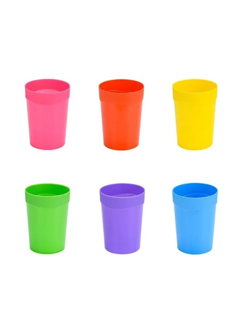 VIO 4pcs Reusable Plastic Cup Multi color Reusable Drinking Glasses  Dishwasher Safe Great for Kids Children Toddler and Adult  - Image 2