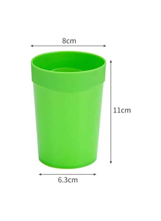 VIO 4pcs Reusable Plastic Cup Multi color Reusable Drinking Glasses  Dishwasher Safe Great for Kids Children Toddler and Adult  - Image 3
