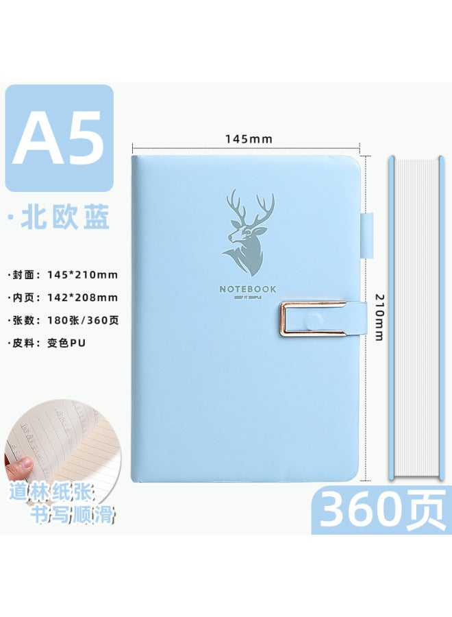 Amari A5 Notebook Business Office Work Meeting Recording Book Simple Buckle Thickened Notepad Printable Logo - Image 1