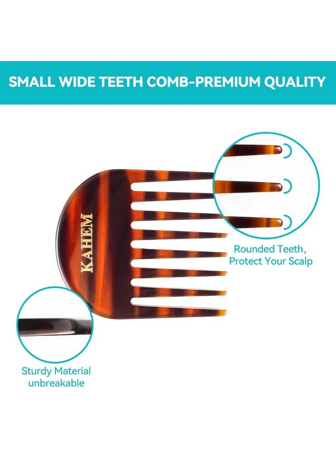 KAHEM Ahem Handmade Wide Tooth Comb For Curly Hair.Small Wide Tooth Comb For Long And Short Hair Detangler Comb For Wet And Dry. Professional Hair Cutting Combs3.14Inch - Image 3