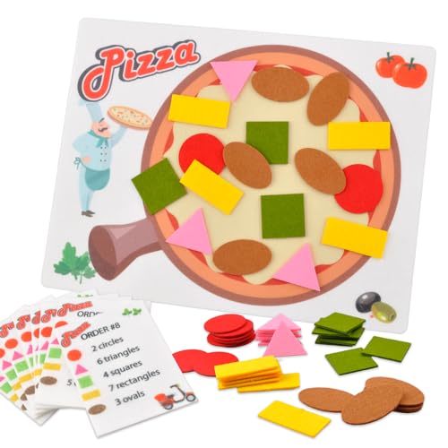 CHEFAN Pizza Counting Toddler Toys Toddler Number Learning Toys Preschool Math Games Manipulatives for Preschool - Image 1