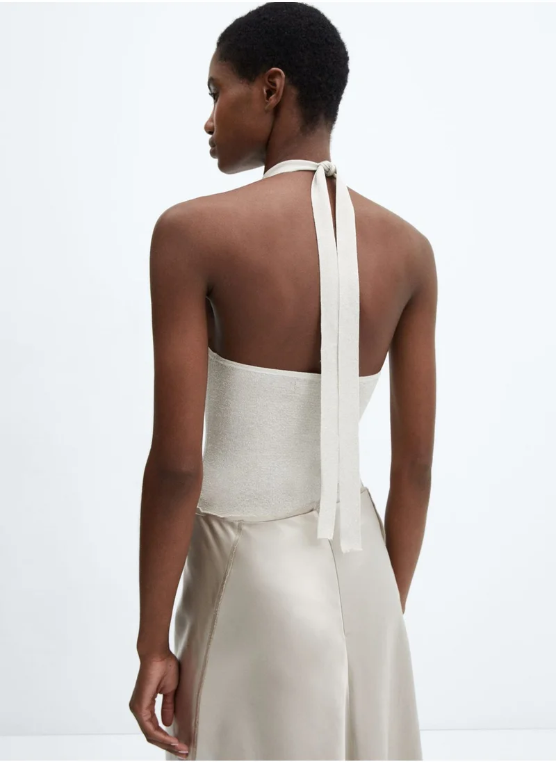 MANGO Halter Neck Top