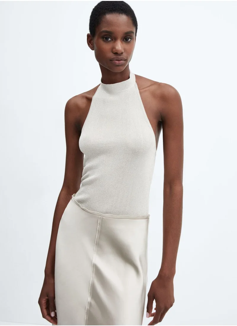 MANGO Halter Neck Top