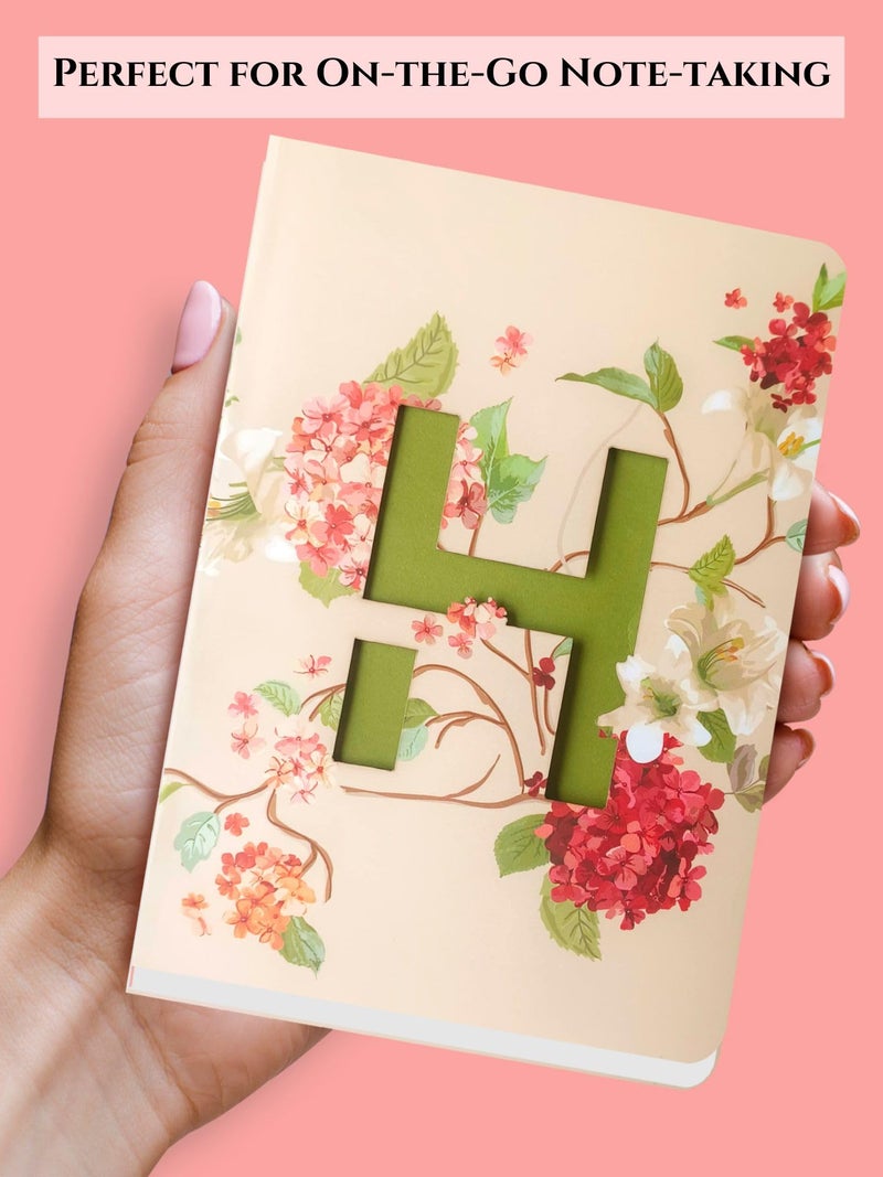 DOODLE Initial H Lasercut Diary Notebook, B6 (6.69 X 4.72 X 0.5 Inches), 192 Pages, 80 GSM, Gift for Women - Image 4