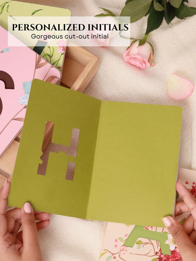 DOODLE Initial H Lasercut Diary Notebook, B6 (6.69 X 4.72 X 0.5 Inches), 192 Pages, 80 GSM, Gift for Women - Image 3