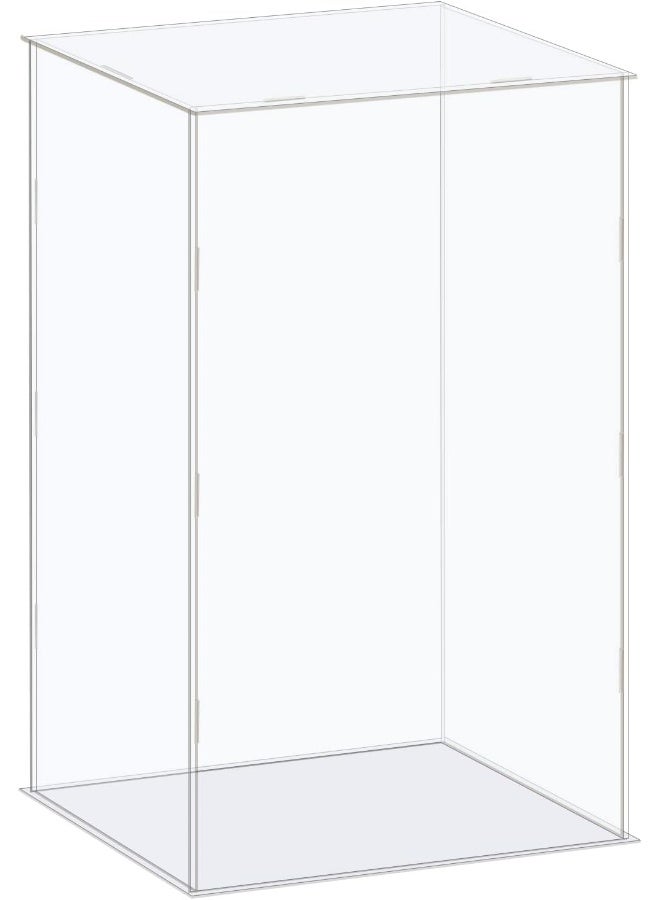 TPGP Acrylic Display Case Box Clear Dustproof Protection Showcase 21X16X36Cm For Collectibles Display - Image 1