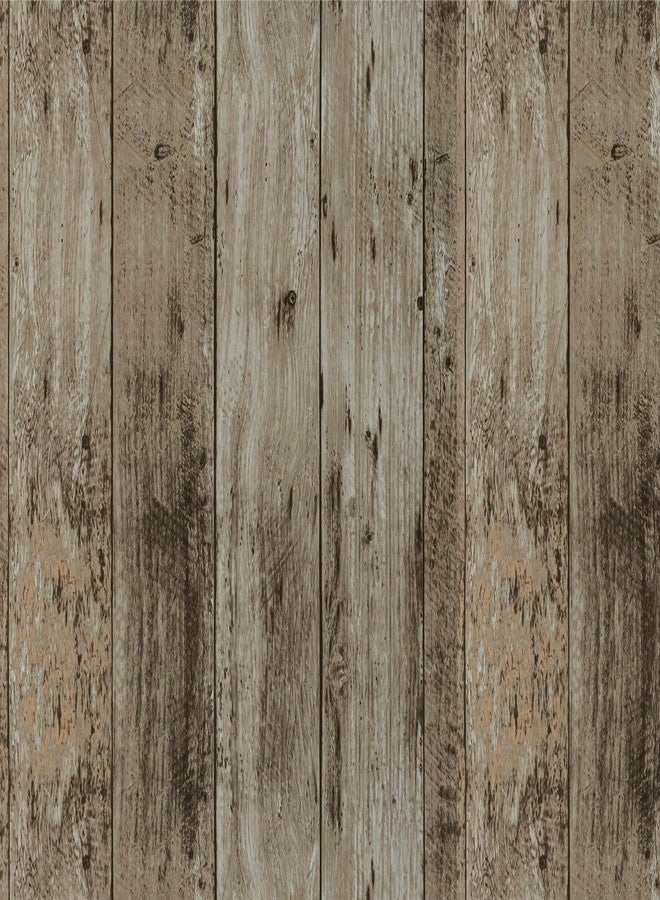 TANONE Grey Wood Peel and Stick Wallpaper 17.8" X 118.8" Self Adhesive Removable Decorative Film Wood Grain Contact Paper for Wall Covering Furniture Countertop Kitchen DIY - Image 1