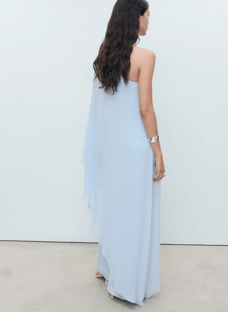 MANGO Asymmetrical Double-Layer Dress