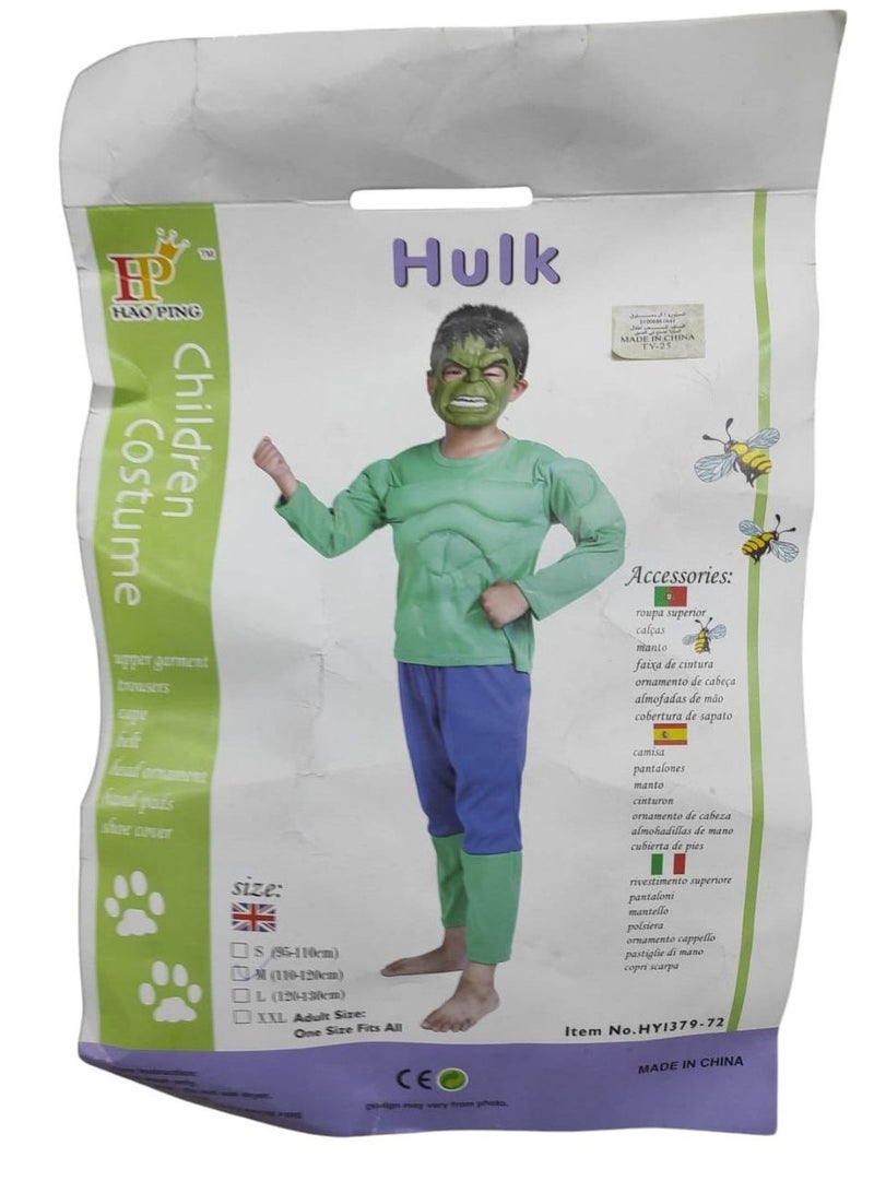 ملابس تنكرية هالك  بالماسك (مقاس M/L ) - Image 1