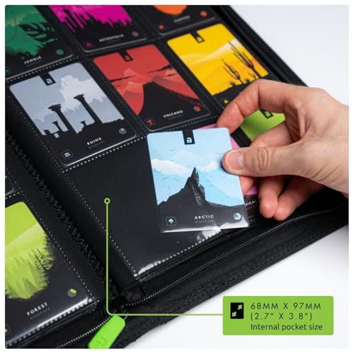 Vault X 9 Pocket Trading Card Zip Binder, 360 Cards, Premium Exo-Tec Album Material, 20 Side-Loading Pages, Folder for Collectible Games, Sports, TCG (Black) - Image 4