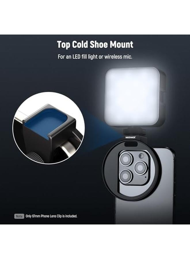 erorex Upgraded 67Mm Phone Filter Mount Threaded Lens Filter Clip With Cold Shoe Mount Locking Knob 13Mm Opening Compatible With Iphone 15 Pro Max 15 Plus 14 13 Samsung Galaxy S22 S23 Ultra La006 - Image 3