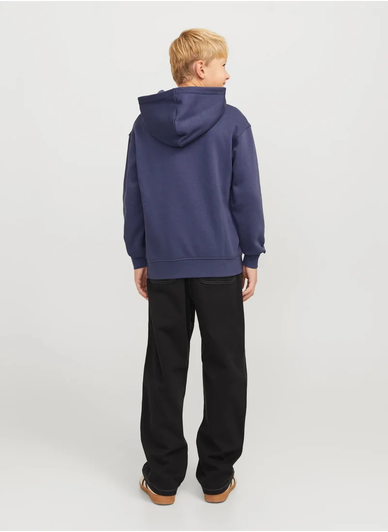 Jack & Jones Junior Kids Logo Print Pull Over Hoodies