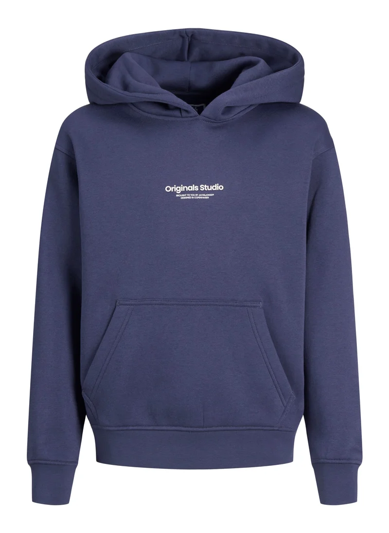 جاك وجونز جونيور Kids Logo Print Pull Over Hoodies