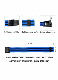Resistance strap lifting auxiliary strap heavy-duty weightlifting elastic band, used for weightlifting, muscle training, yoga, and stretching exercises (blue 2-pack)