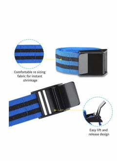 Ocean Resistance strap lifting auxiliary strap heavy-duty weightlifting elastic band, used for weightlifting, muscle training, yoga, and stretching exercises (blue 2-pack)  - Image 4