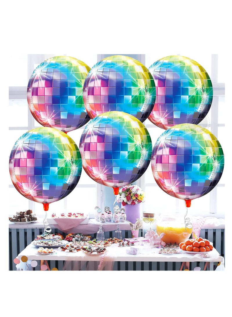 KASTWAVE Mirror Balloons, 6 Pcs Disco Metallic Balloons for 70s Party Decorations - Image 4