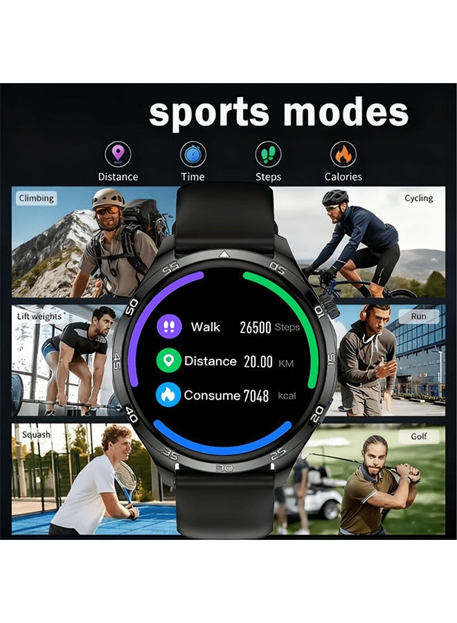Smart Watch for Men, Answer/Make Call, 1.5'' IPS Ultra-Clear Screen Fitness Tracker, Smartwatch for iPhone/Android, Multible Sport Mode - Image 2