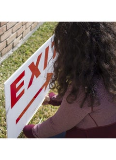 Signs'R Us Traffic Sign Kit With Stands Do Not Enter Parking Enter And Exit Arrow Yard Signs Bundle For Traffic Control Includes Four 24Inch X 18Inch Uv 2Sided Yard Signs + Four 24Inch Tall Wire Stakes  - Image 5