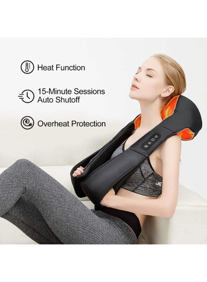 GNAFOTU Neck Massager, Electric Neck and Back Massager with Heat, Portable Deep Tissue 3D Kneading Pillow for Muscle Pain Relief, Home, Office Use, Mothers Day Gifts - Image 5