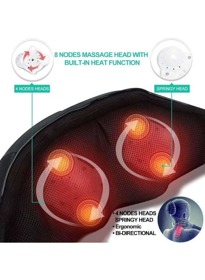 GNAFOTU Neck Massager, Electric Neck and Back Massager with Heat, Portable Deep Tissue 3D Kneading Pillow for Muscle Pain Relief, Home, Office Use, Mothers Day Gifts - Image 3