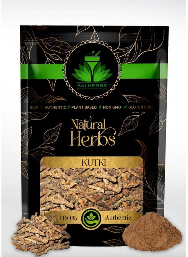 SAI HERBS Kutki - Kutki Root - Katuki Jadd - Kutaki Roots - Picrorhiza Kurroa - Pure & Natural (50 Grams) - Image 1