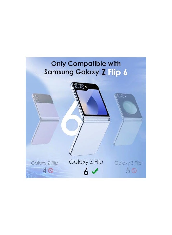 جي تيك واقي شاشة JETech الأمامي للخصوصية لهاتف Samsung Galaxy Z Flip 6، طبقة من الزجاج المقوى المضاد للتجسس مع أداة تركيب سهلة، صديق للحافظة، عبوتان - Image 3