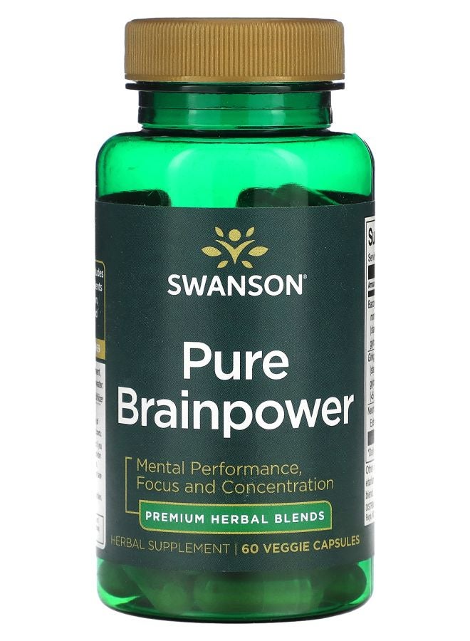 SWANSON Pure Brainpower 60 Veggie Capsules