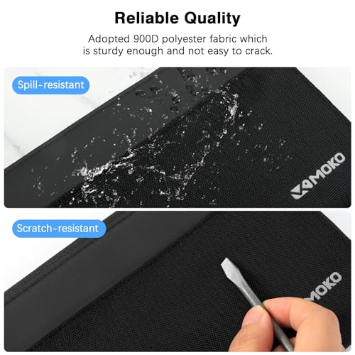 MoKo Family Passport Holder for 5, RFID Blocking Passport Wallet for Men Women, Travel Wallet Holder with Multiple Compartments, Travel Document Organzier for Cards, ID, Tickets, Keys, Beige - Image 4