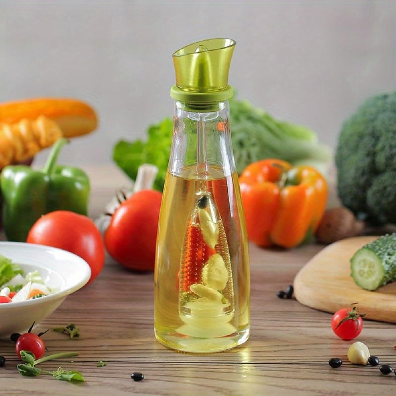 NAITIK CREATION 500ml Olive Oil Dispenser Bottle with Infuser for Cooking Kitchen Salad Frying BBQ Oil Dispenser with Infuser - Image 1