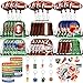 Locmeo 196 Pcs Football Party Favors Drawstring Bags Football Gift Goodie Bag Stuffers Wristband Keychains Sticker Balloon for Birthday Party Team Gift Rewards Supplies - Image 2