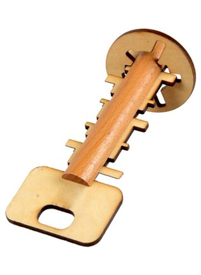 NIBEMINENT Key Lock 3D Wooden Brain Teaser  - Image 1