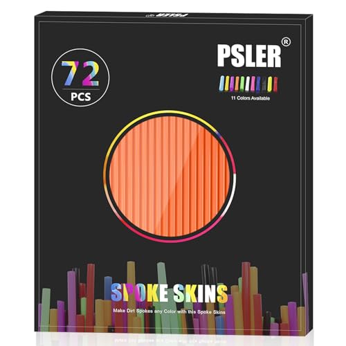 PSLER 72 PCS Orange Spoke Skins Spoke Trim Wrap Cover Decoration Protector Pipe Motocross Pit Dirt Bike Aaccessories - Image 2