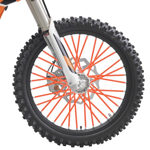PSLER 72 PCS Orange Spoke Skins Spoke Trim Wrap Cover Decoration Protector Pipe Motocross Pit Dirt Bike Aaccessories - Image 3