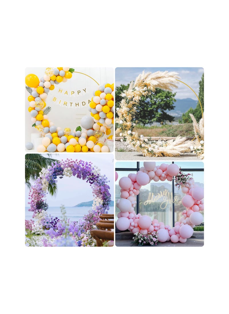 KASTWAVE Circle Balloon Arch Frame, 6.6Ft Gold Sturdy Round Arch Kit for Wedding Birthday Party Bridal Shower Anniversary Event Ceremony Decoration  - Image 3