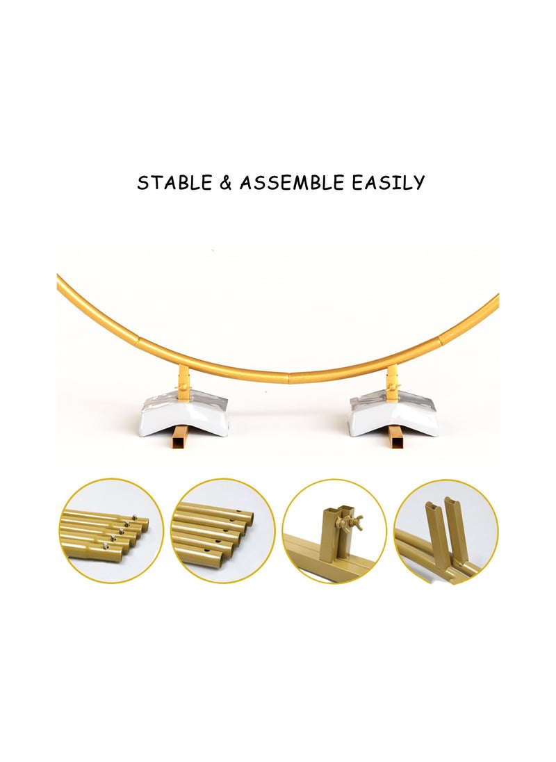 KASTWAVE Circle Balloon Arch Frame, 6.6Ft Gold Sturdy Round Arch Kit for Wedding Birthday Party Bridal Shower Anniversary Event Ceremony Decoration  - Image 2