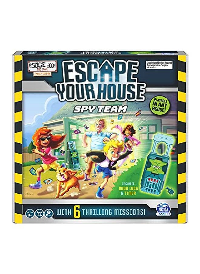SPIN MASTER Escape Room The Game Escape Your House Spy Team Fun Strategy Family Board Game For Kids Aged 8 And Up  - Image 1