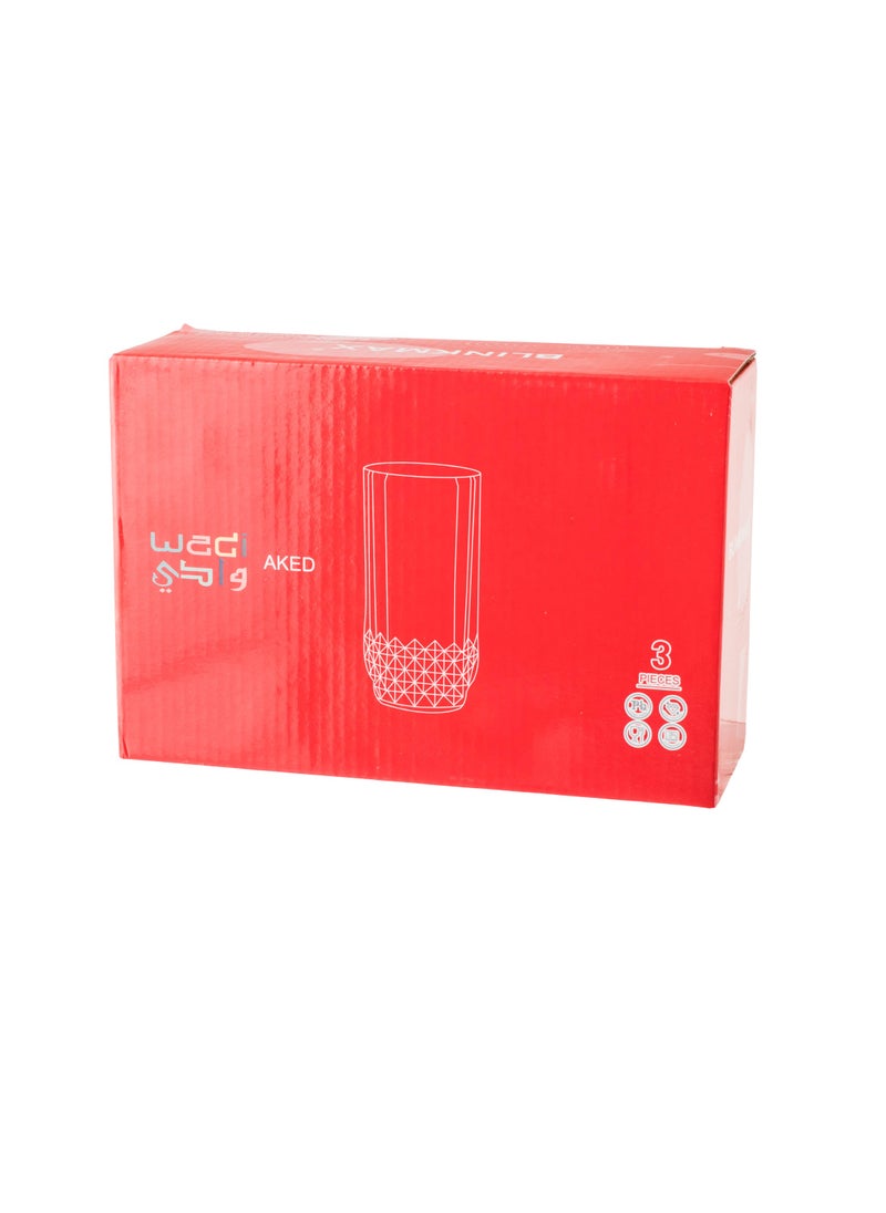 Blinkmax Set of 6 clear glass cups with a beautiful and modern design, suitable for all uses  - Image 5