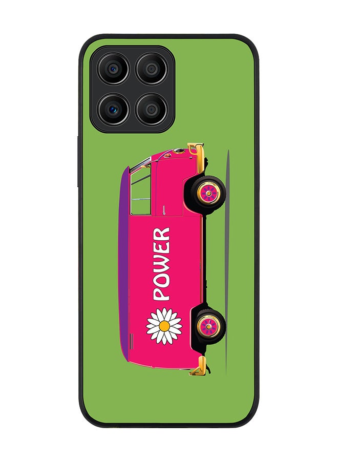 Stylizedd Rugged Black edge case for Honor X6 Slim fit Soft Case Flexible Rubber Edges Anti Drop TPU Gel Thin Cover - Flower Power - Image 1