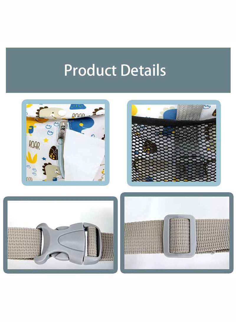 حقيبة تخزين عربة أطفال ، مثالية لأساسيات الأطفال ، بما في ذلك حاملات أكواب عربة الأطفال ، والكراسي الهزازة لعربة الأطفال ، وأكياس الحفاضات الصغيرة ، وما إلى ذلك ، وإكسسوارات عربة الأطفال المثالية ، وحقائب عربة الأطفال - Image 3