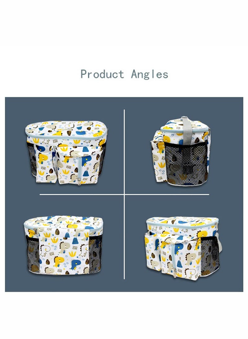 حقيبة تخزين عربة أطفال ، مثالية لأساسيات الأطفال ، بما في ذلك حاملات أكواب عربة الأطفال ، والكراسي الهزازة لعربة الأطفال ، وأكياس الحفاضات الصغيرة ، وما إلى ذلك ، وإكسسوارات عربة الأطفال المثالية ، وحقائب عربة الأطفال - Image 2